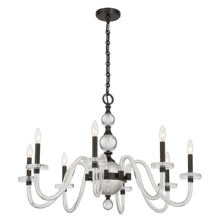 Savoy House 1-4278-8-15 Eight Light Chandelier, Mediterranean Bronze