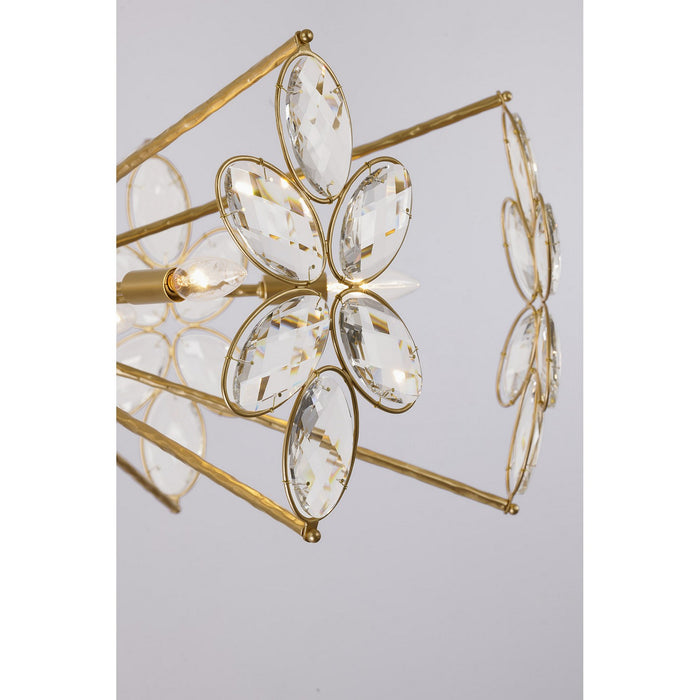 Savoy House 1-4529-6-221 Six Light Chandelier, Gold Shimmer