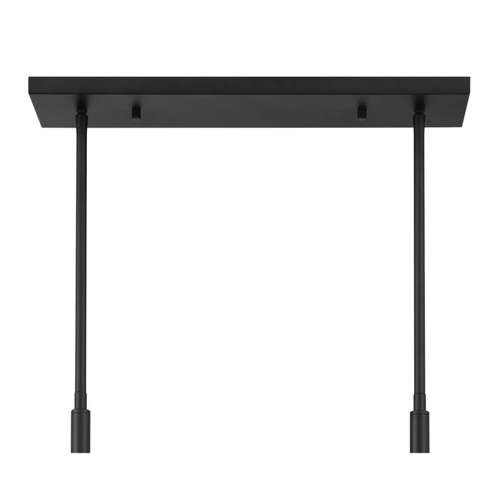 Savoy House 1-5066-8-89 Eight Light Linear Chandelier, Matte Black