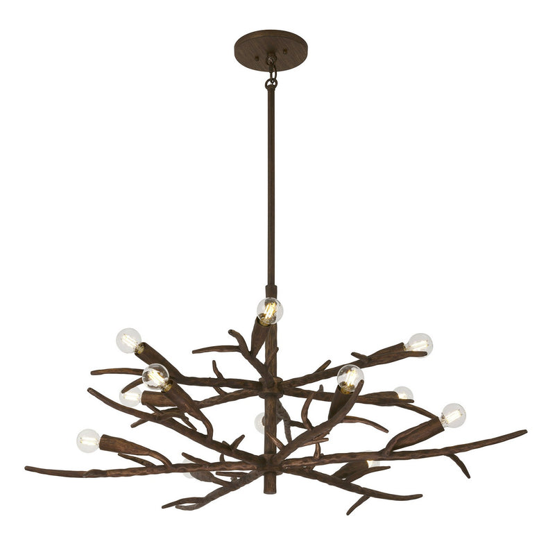 Savoy House 1-5398-12-105 12 Light Chandelier, Bark