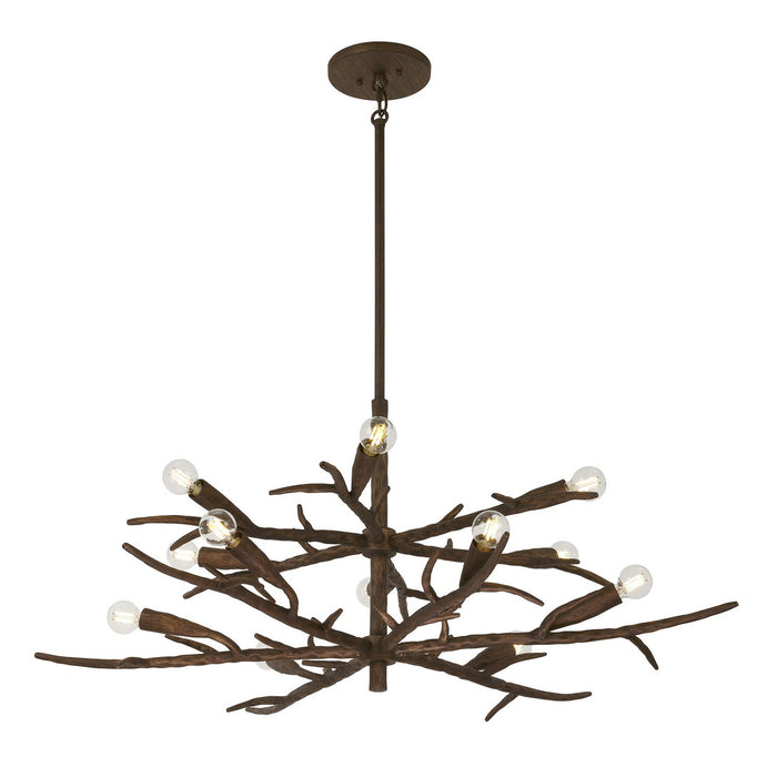 Savoy House 1-5398-12-105 12 Light Chandelier, Bark