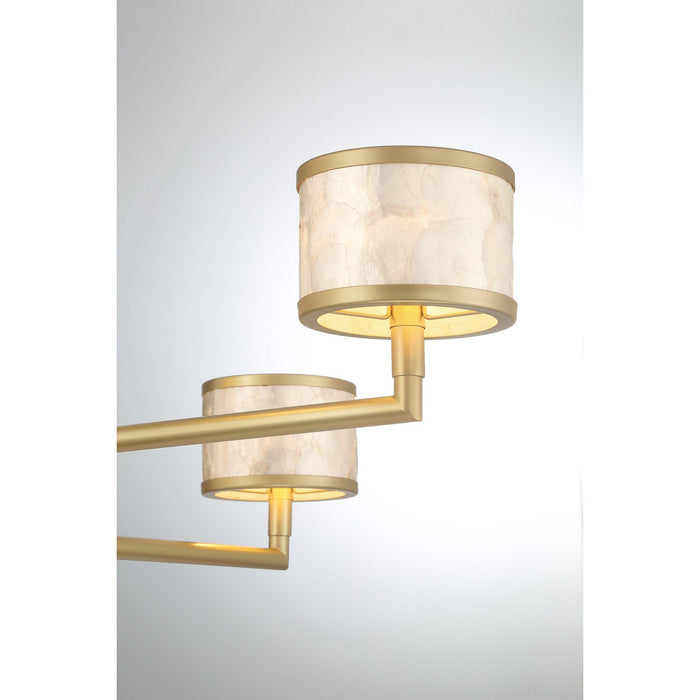 Savoy House 1-6492-6-328 Six Light Chandelier, Spun Gold
