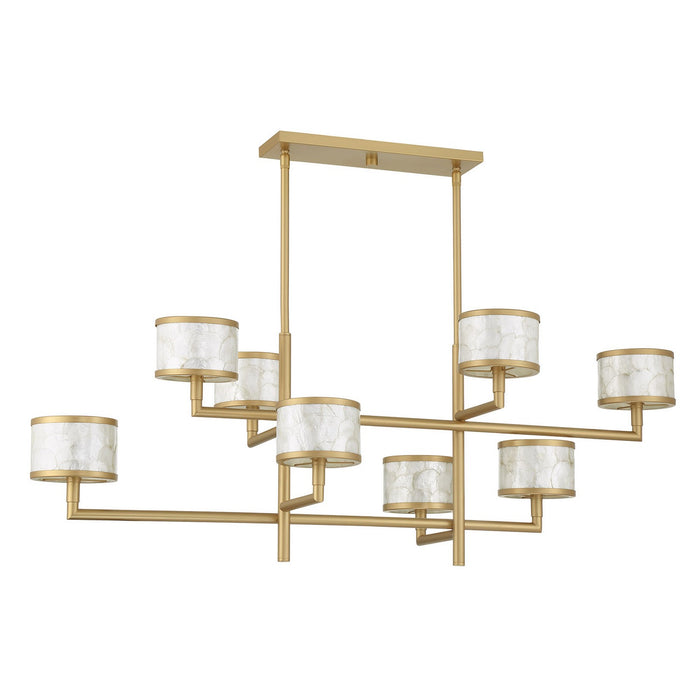 Savoy House 1-6493-8-328 Eight Light Chandelier, Spun Gold