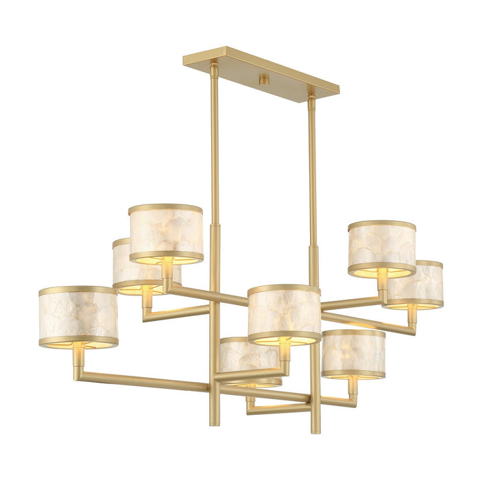 Savoy House 1-6493-8-328 Eight Light Chandelier, Spun Gold
