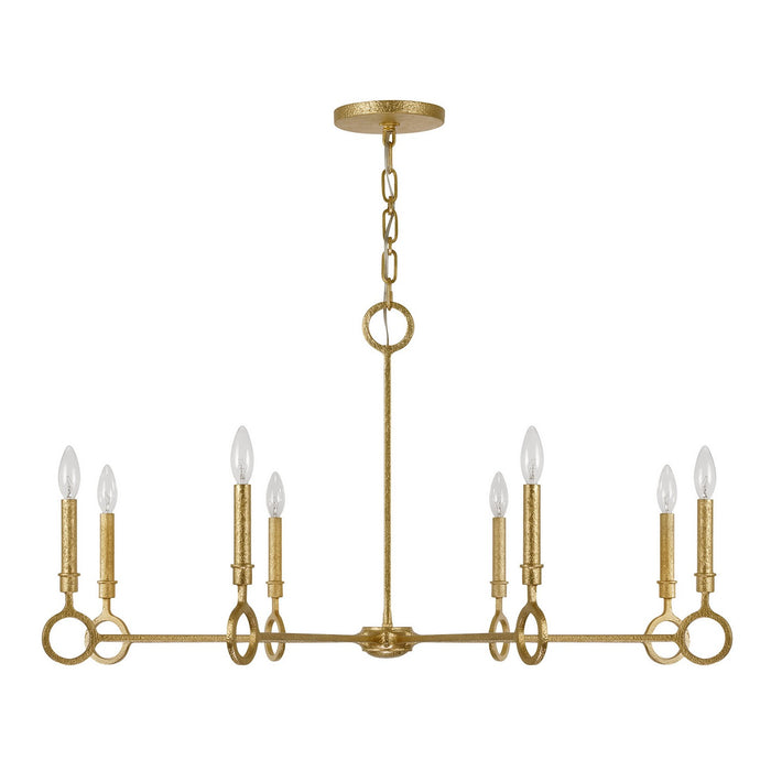 Savoy House 1-6847-8-93 Eight Light Chandelier, Gold Armory