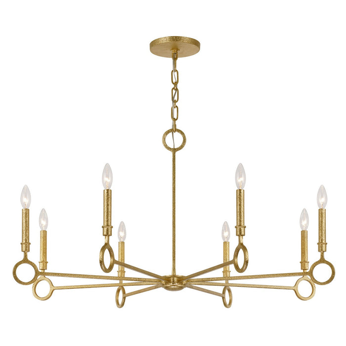 Savoy House 1-6847-8-93 Eight Light Chandelier, Gold Armory