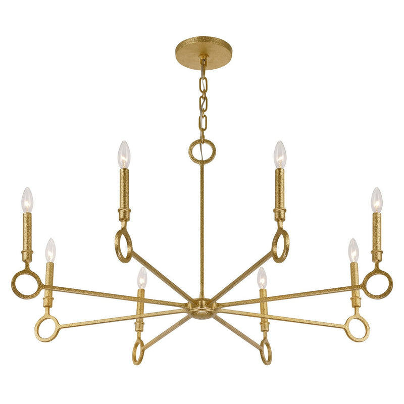 Savoy House 1-6847-8-93 Eight Light Chandelier, Gold Armory