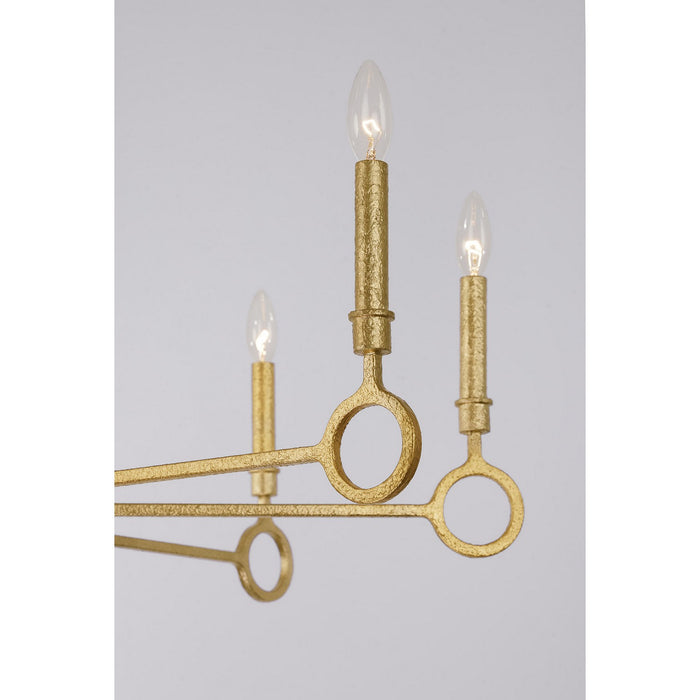 Savoy House 1-6847-8-93 Eight Light Chandelier, Gold Armory