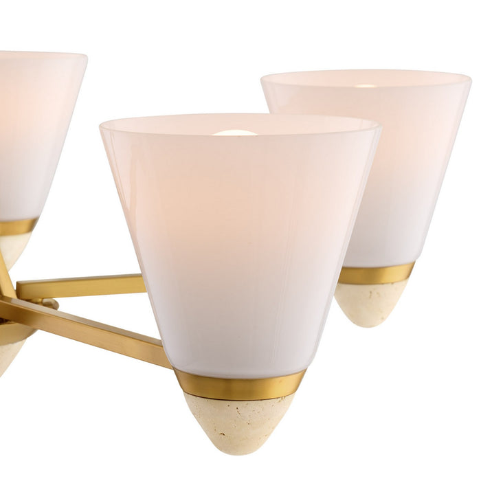 Savoy House 1-7265-5-322 Five Light Chandelier, Warm Brass