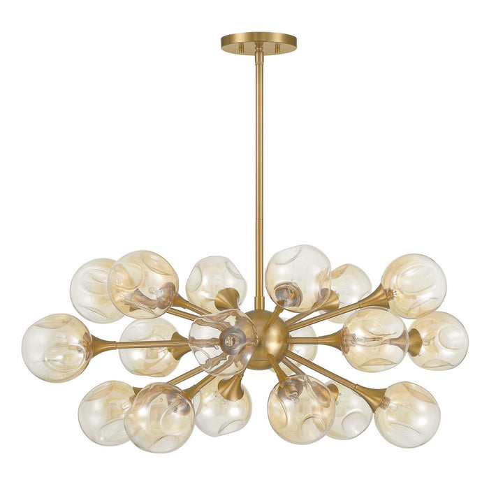 Savoy House 1-7935-18-322 18 Light Chandelier, Warm Brass