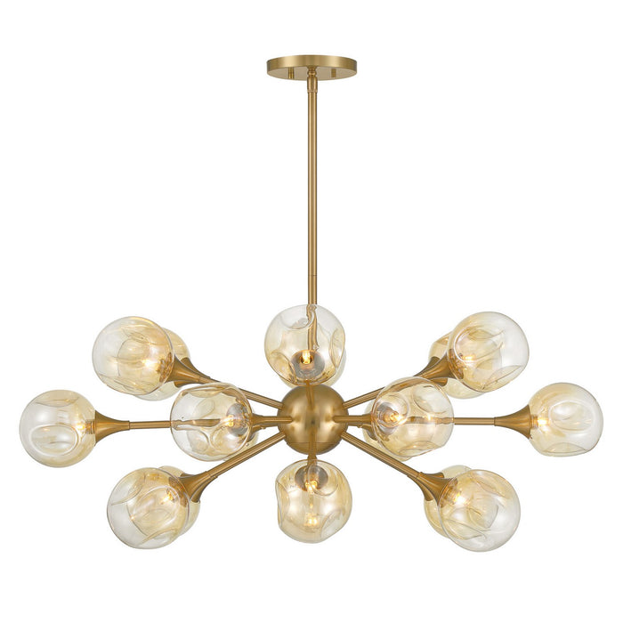 Savoy House 1-7935-18-322 18 Light Chandelier, Warm Brass