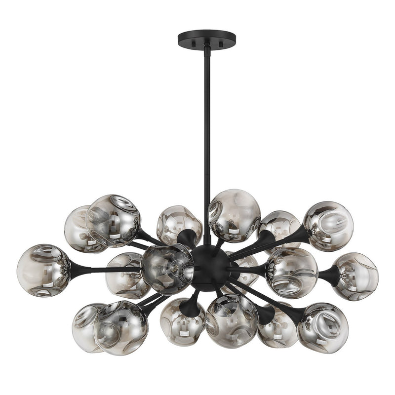Savoy House 1-7935-18-89 18 Light Chandelier, Matte Black