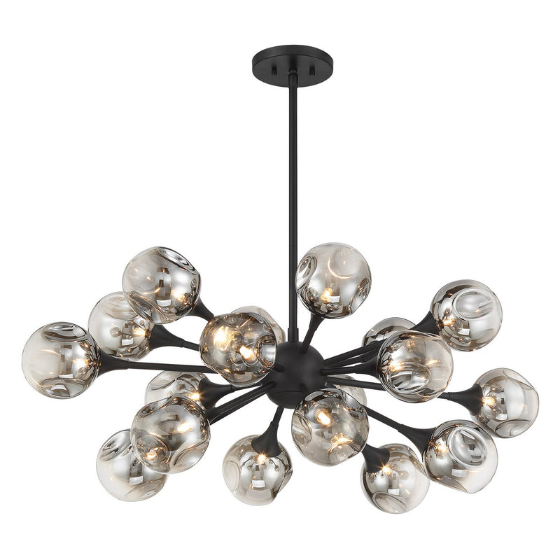 Savoy House 1-7935-18-89 18 Light Chandelier, Matte Black