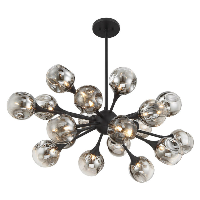 Savoy House 1-7935-18-89 18 Light Chandelier, Matte Black