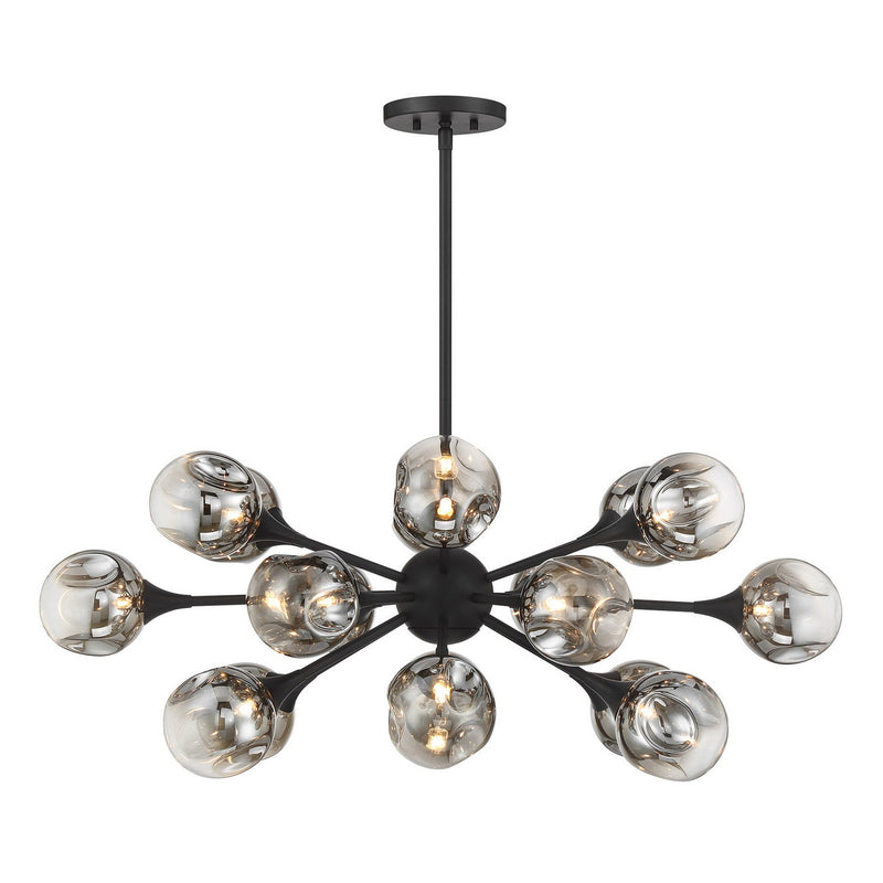 Savoy House 1-7935-18-89 18 Light Chandelier, Matte Black