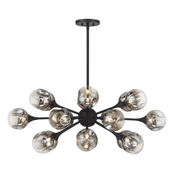 Savoy House 1-7935-18-89 18 Light Chandelier, Matte Black