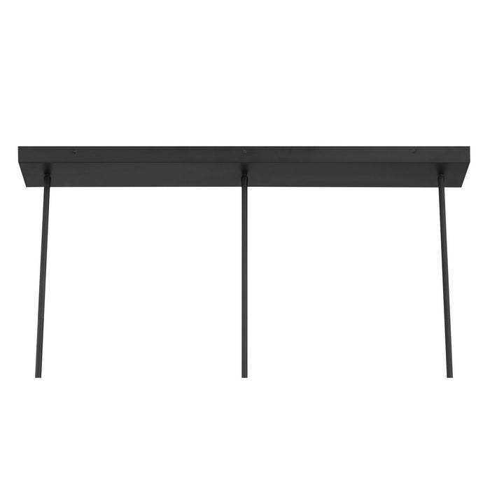 Savoy House 1-8031-3-89 Three Light Linear Chandelier, Matte Black