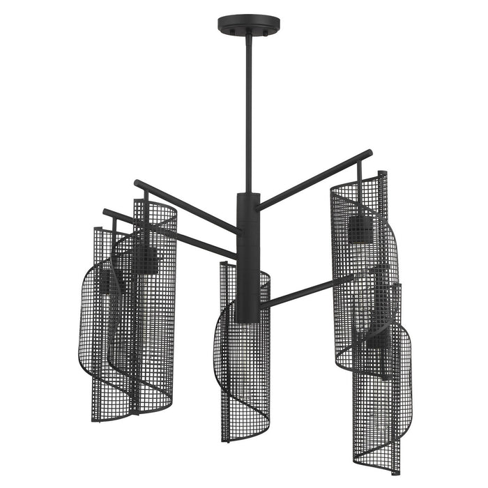Savoy House 1-8032-5-89 Five Light Chandelier, Matte Black