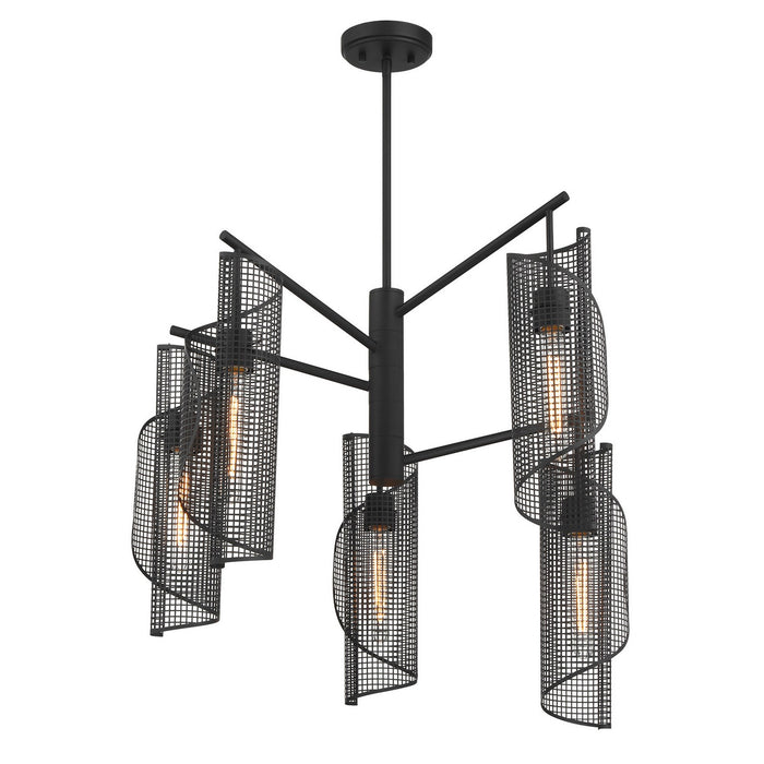 Savoy House 1-8032-5-89 Five Light Chandelier, Matte Black