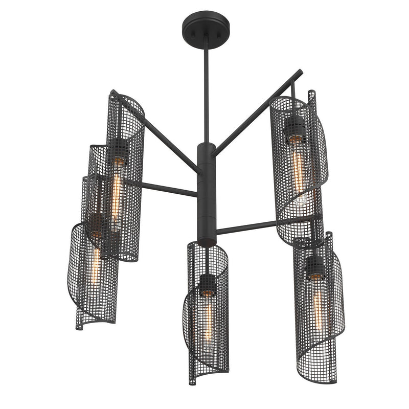 Savoy House 1-8032-5-89 Five Light Chandelier, Matte Black