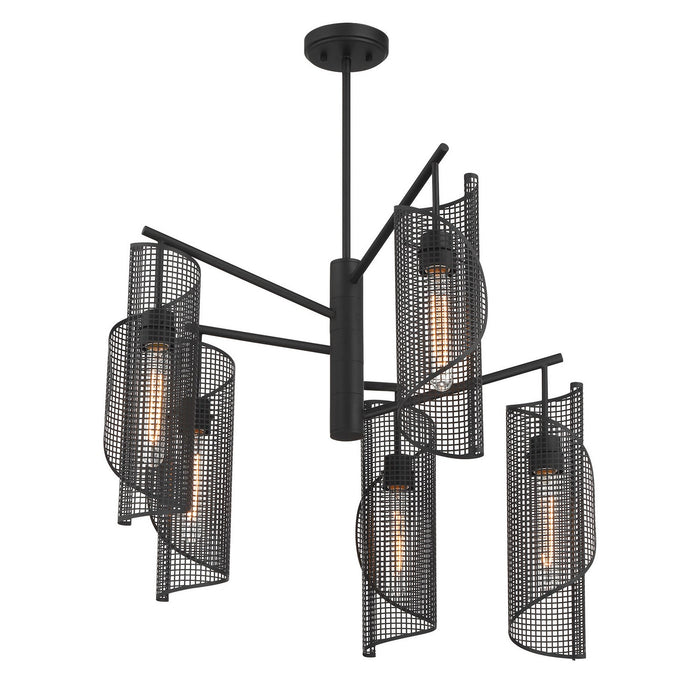 Savoy House 1-8032-5-89 Five Light Chandelier, Matte Black