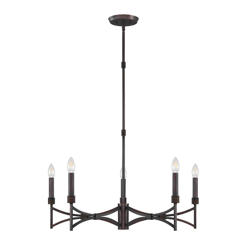 Savoy House 1-8167-5-26 Five Light Chandelier, Champagne Mist
