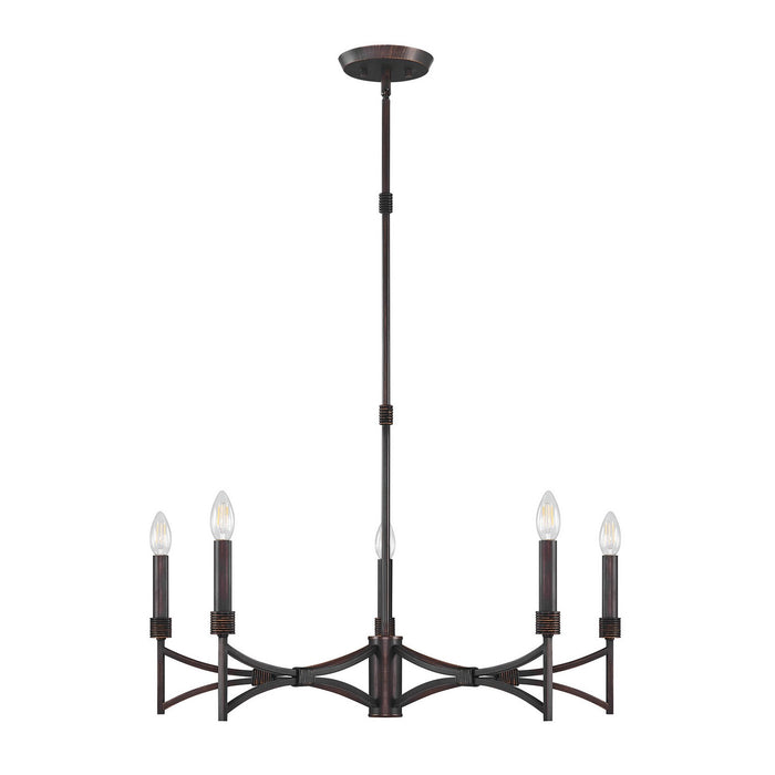 Savoy House 1-8167-5-26 Five Light Chandelier, Champagne Mist