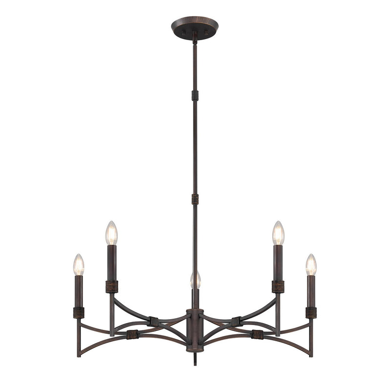 Savoy House 1-8167-5-26 Five Light Chandelier, Champagne Mist