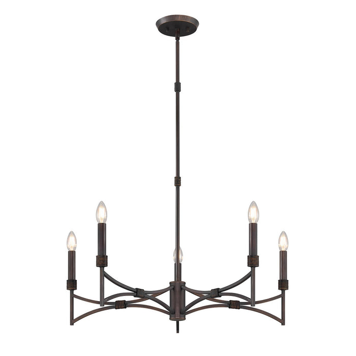 Savoy House 1-8167-5-26 Five Light Chandelier, Champagne Mist