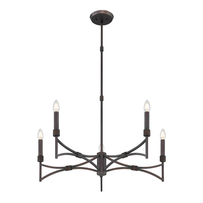 Savoy House 1-8167-5-26 Five Light Chandelier, Champagne Mist