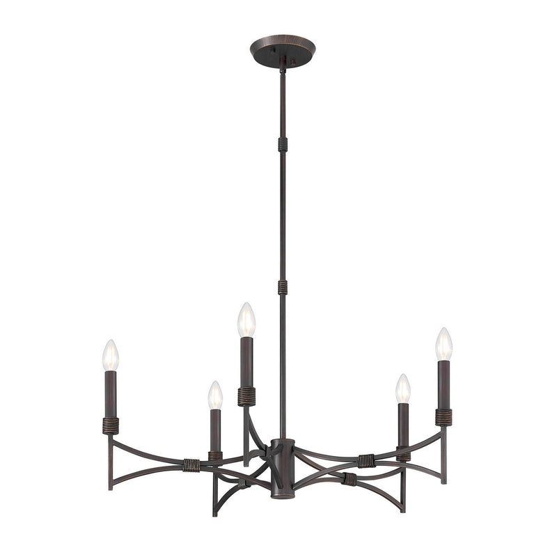 Savoy House 1-8167-5-26 Five Light Chandelier, Champagne Mist