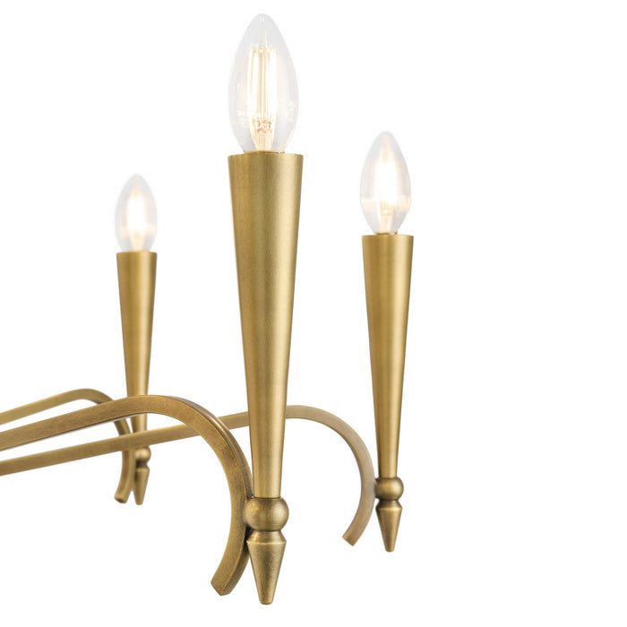 Savoy House 1-9418-12-220 12 Light Chandelier, Riviera Brass