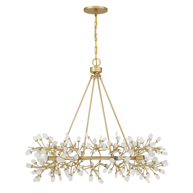 Savoy House 1-9855-8-328 Eight Light Chandelier, Spun Gold