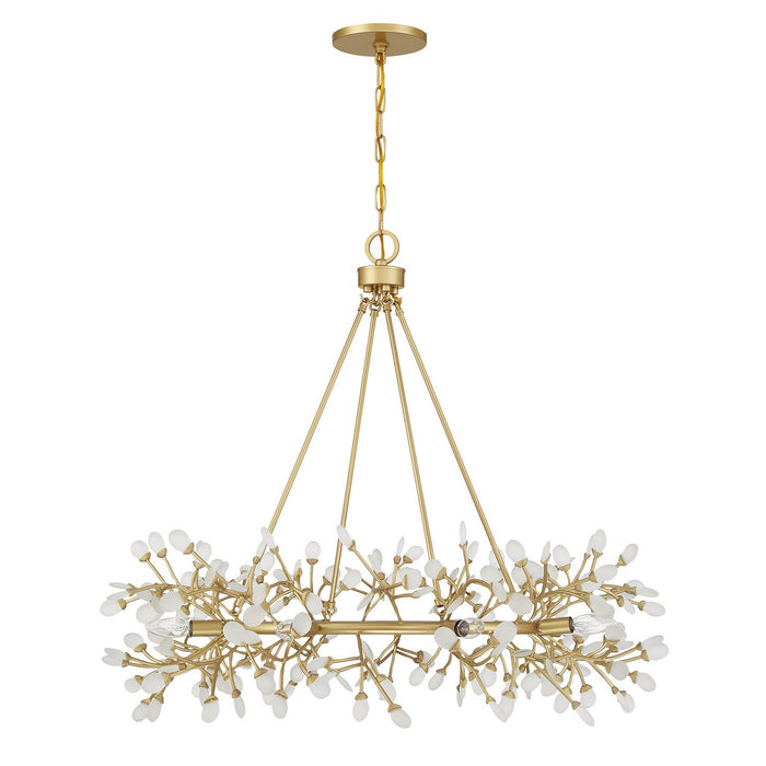 Savoy House 1-9855-8-328 Eight Light Chandelier, Spun Gold