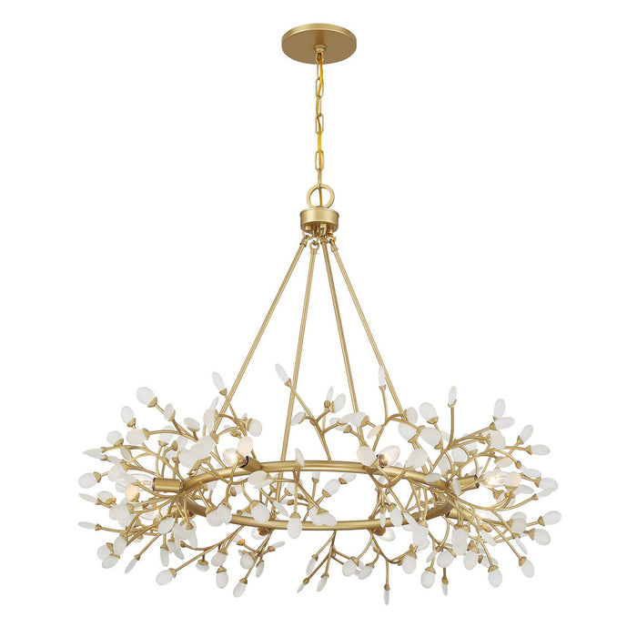 Savoy House 1-9855-8-328 Eight Light Chandelier, Spun Gold