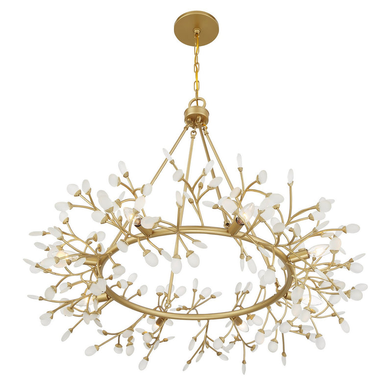 Savoy House 1-9855-8-328 Eight Light Chandelier, Spun Gold