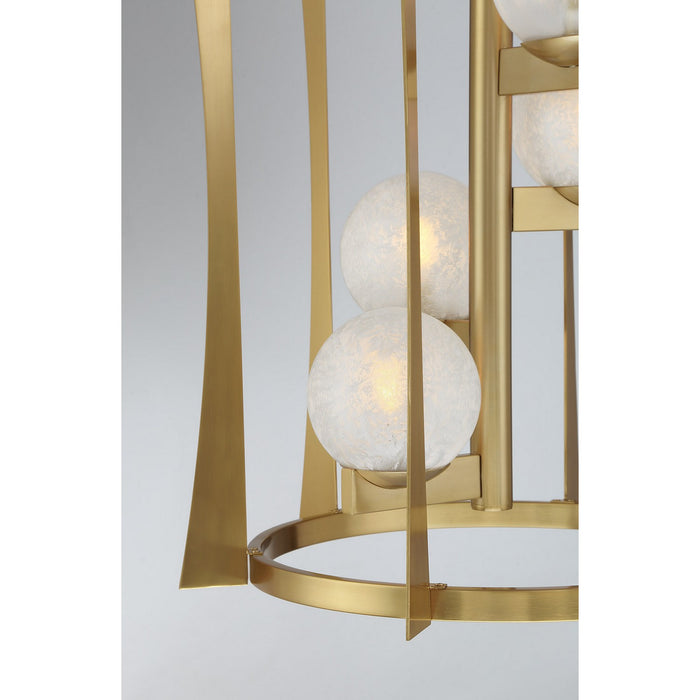 Savoy House 3-1018-4-322 Four Light Pendant, Warm Brass