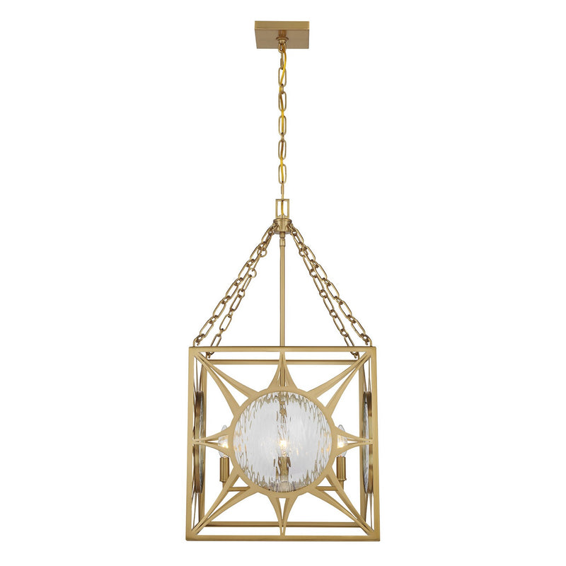Savoy House 3-5063-4-322 Four Light Pendant, Warm Brass