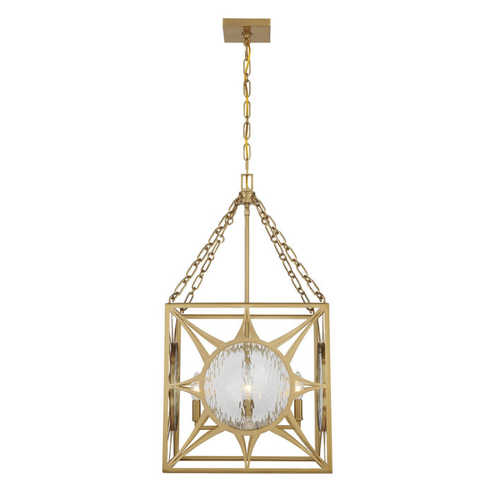 Savoy House 3-5063-4-322 Four Light Pendant, Warm Brass