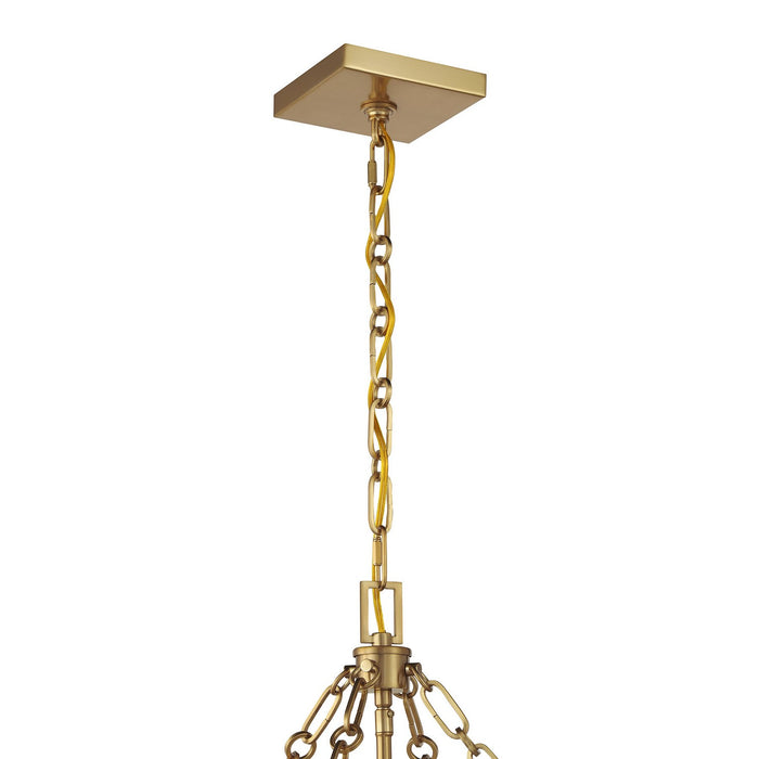 Savoy House 3-5063-4-322 Four Light Pendant, Warm Brass