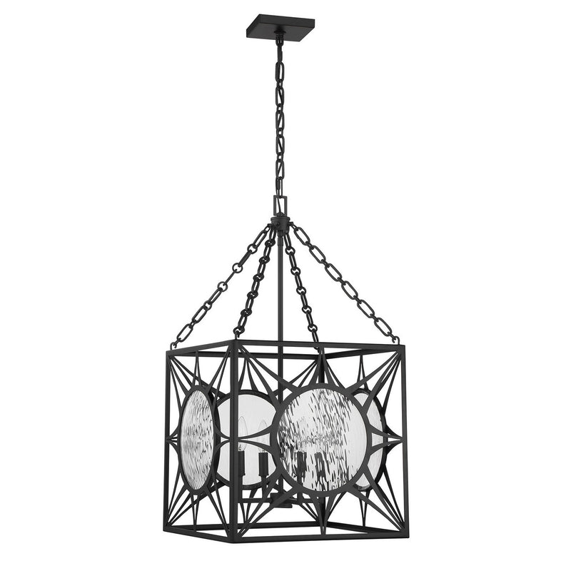 Savoy House 3-5063-4-89 Four Light Pendant, Matte Black