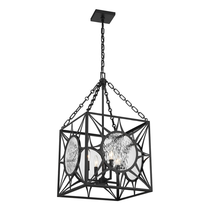 Savoy House 3-5063-4-89 Four Light Pendant, Matte Black