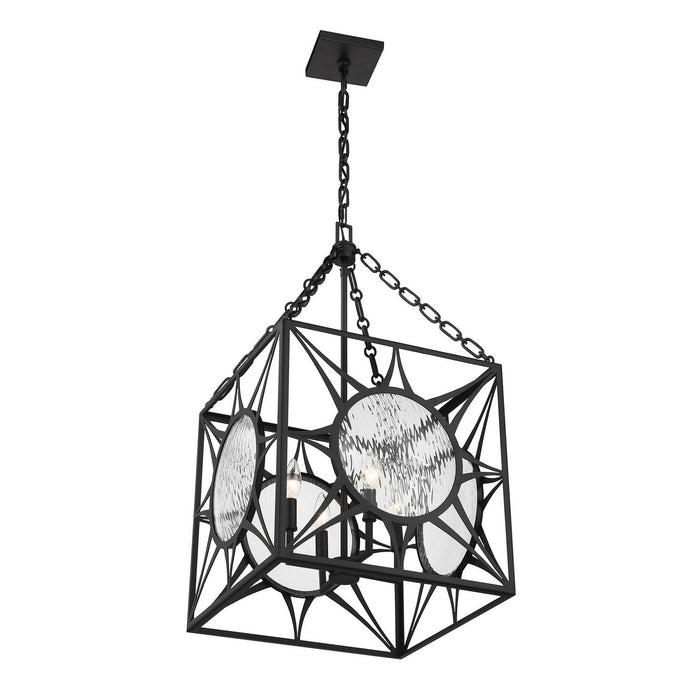Savoy House 3-5063-4-89 Four Light Pendant, Matte Black