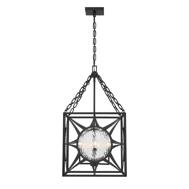 Savoy House 3-5063-4-89 Four Light Pendant, Matte Black