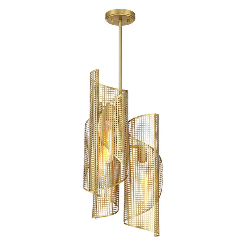 Savoy House 3-8033-3-322 Three Light Pendant, Warm Brass