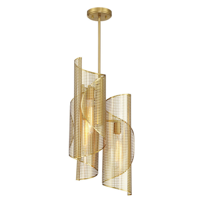 Savoy House 3-8033-3-322 Three Light Pendant, Warm Brass