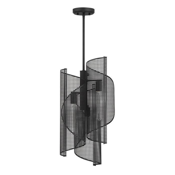 Savoy House 3-8033-3-89 Three Light Pendant, Matte Black