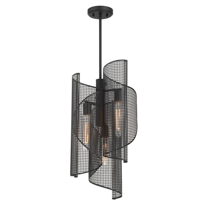 Savoy House 3-8033-3-89 Three Light Pendant, Matte Black
