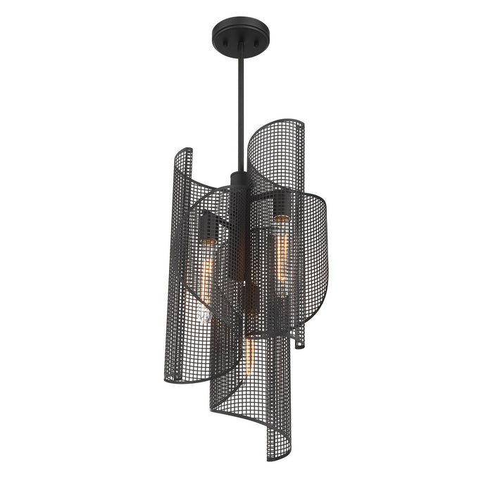 Savoy House 3-8033-3-89 Three Light Pendant, Matte Black