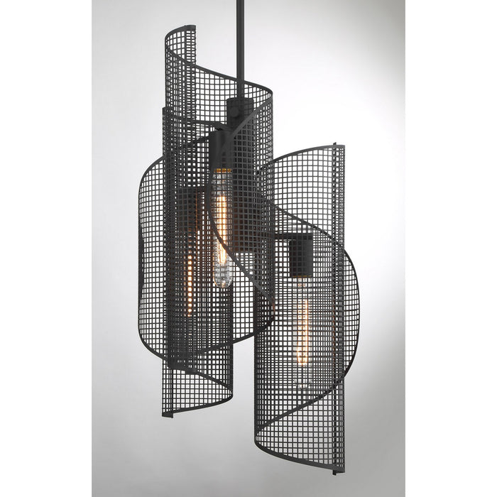 Savoy House 3-8033-3-89 Three Light Pendant, Matte Black